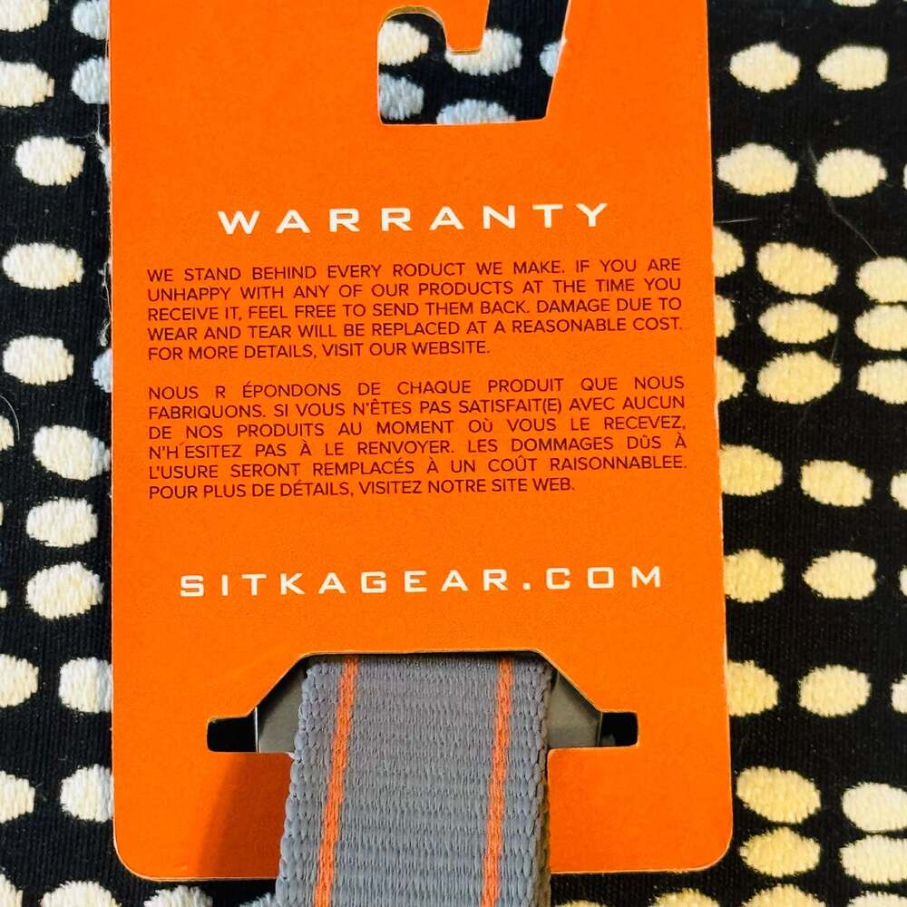 NWT Sitka Stealth Belt in Woodsmoke, Gray Orange Size Large - Picture 4 of 6